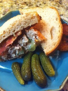 Turkey and Bacon Salad Sandwich